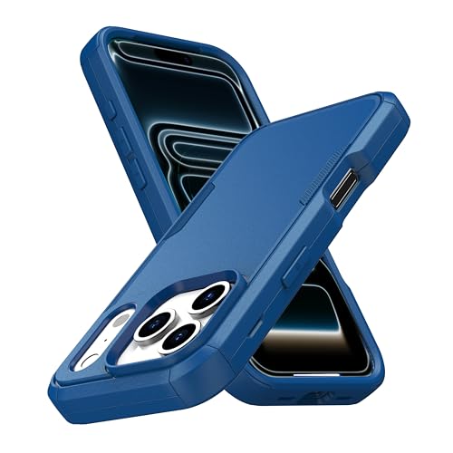 MXX for iPhone 17 Pro Max Case, Heavy Duty 3 in 1 Wing Design Protective Cover with MagSafe, Phone Case 2025 (Navy Blue) - color: Navy Blue, size: iPhone 17 Pro Max