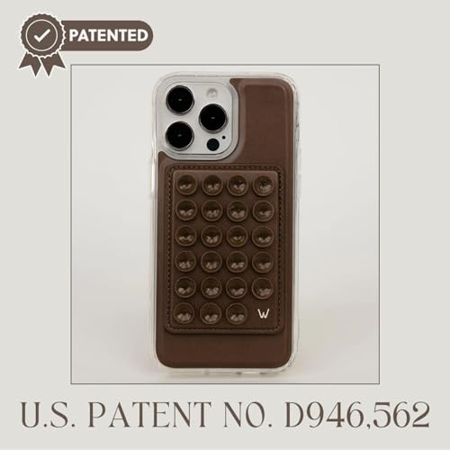 Walli Cases Silicone Suction Cup Mount for iPhone, Fits Walli Magnetic Case - color: Brown