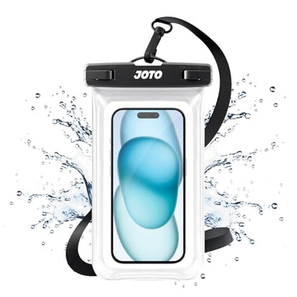 JOTO Up to 7" Universal Waterproof Phone Case for iPhone 17 Air 16 15 14 13 12 11 Plus Pro Max, IPX8 Cellphone Dry Bag XR X SE, Galaxy S23 S22 S21 S20+ S20 S10 Plus Note, Pixel -Clear - color: Clear, size: 1 Pack