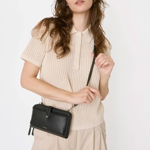 The Sak Iris Smartphone Crossbody Purse - Small Women's Cellphone Bag & Wallet For Everyday- Convertible Wristlet With Zipper | Fits Most Smartphones, Card Slots & Zip Pocket, Detachable Wristlet & Crossbody Straps, Hands-Free for Travel & Errands - color
