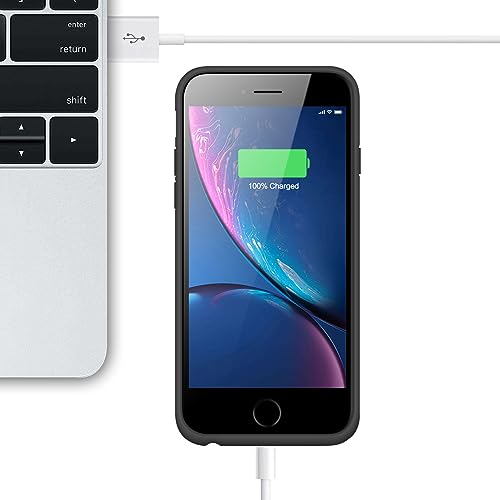 Battery Case for iPhone 6s Plus/6 Plus/7 Plus/8 Plus,8500mAh Portable Charging Case External Battery Pack for iPhone 6s Plus/6 Plus/7 Plus/8 Plus Rechargeable Charger Case (5.5 inch) Black