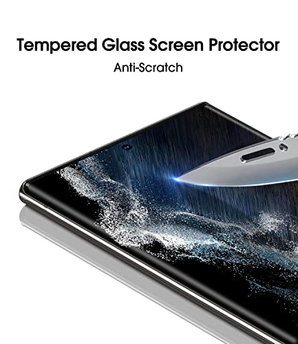 amFilm Ultra Glass Screen Protector for Samsung Galaxy S22 Ultra 6.8'' 2022