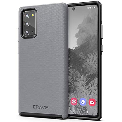 Crave Galaxy Note 20 Case, Shockproof Protection Dual Layer Case for Samsung Galaxy Note 20 (6.7 inch) - Slate - color: Slate