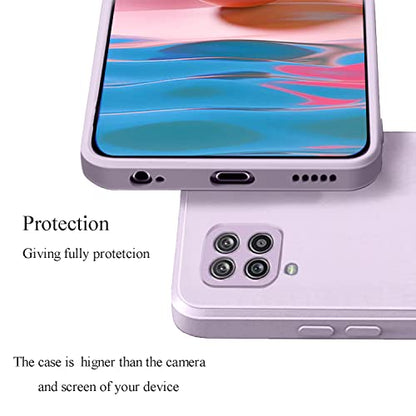 Soft Silicone Protective Case for Samsung A42 5G (Purple) | Matte Soft Touch for Samsung Galaxy A42 5G Phone Case Silicone Slim Cute Anti-Fingerprint Elegant Cover Shockproof Aesthetic - color: Purple