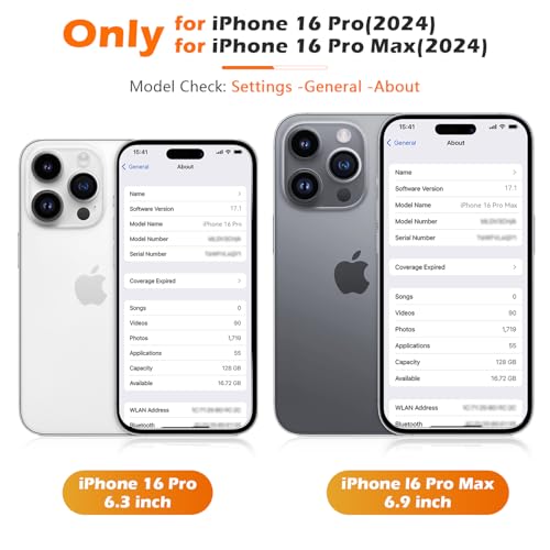 imluckies for iPhone 16 Pro - iPhone 16 Pro Max Camera Lens Protector, AR+AF Tempered Glass, 9H Ultra-Tough Metal Individual Lens Cover, HD Clear Camera Accessories, Case Friendly - White Titanium - color: White Titanium