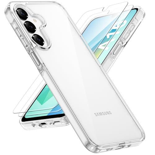 ORETECH for Samsung Galaxy A16 Case, Samsung Galaxy A16 5G Phone Case, and 2 Pack Screen Protector, Anti Yellowing Ultra Slim Thin Shockproof Transparent Back Phone Cover - Clear - color: Transparent Back - Clear, size: Samsung Galaxy A16