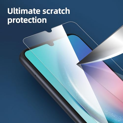 NEW'C 3 Pack Designed for Samsung Galaxy A25 5G, M34 5G Screen Protector Tempered Glass,Case Friendly Scratch-proof, Bubble Free, Ultra Resistant - size: A25 5G 6.5 inches