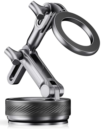 Upgraded Vacuum Magnetic Car Phone Holder Mount, Black