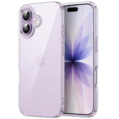 JETech Case for iPhone 17, Anti-Yellowing, Purple | Shockproof Protection, Scratch Resistant Hard PC Back, Durable Transparent TPU Bumper - color: Purple, size: iPhone 17
