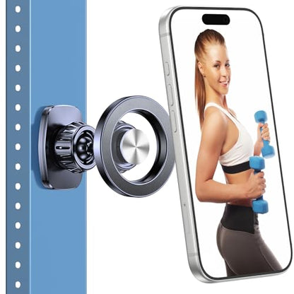 Romuto Magnetic Phone Holder for Gym Phone Holder Magnet Phone Camera Mount - color: Black