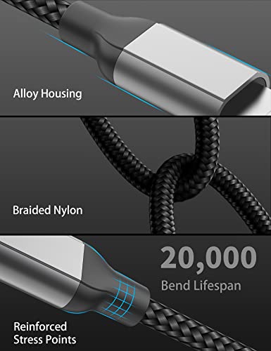 2Pack MFi Certified 3ft USB-C to Lightning Cable for iPhone 14/13/12, iPad - size: 3FT