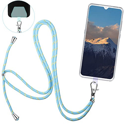 Weewooday 4 Pcs Phone Lanyard Crossbody Phone Strap, Gold Wire Series - color: Gold Wire Series