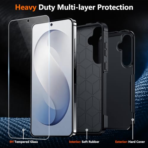 SPIDERCASE Designed for Samsung Galaxy S26 Fe Case,Black - color: Black, size: S26 FE 6.7''