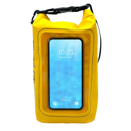 Waterproof Cell Phone Sling Bag - Waterproof Phone Pouch Crossbody Dry Bag with Touchscreen Window for Travel, Beach, Boating, Hiking - Yellow - color: Yellow