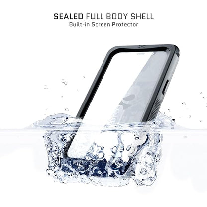 Ghostek Nautical Waterproof Apple iPhone 15 Plus Case with Holster Belt Clip - Screen & Camera Protector, MagSafe Compatible, Rugged Heavy Duty (6.7 Inch, Clear) - color: Clear, size: iPhone 15 Plus