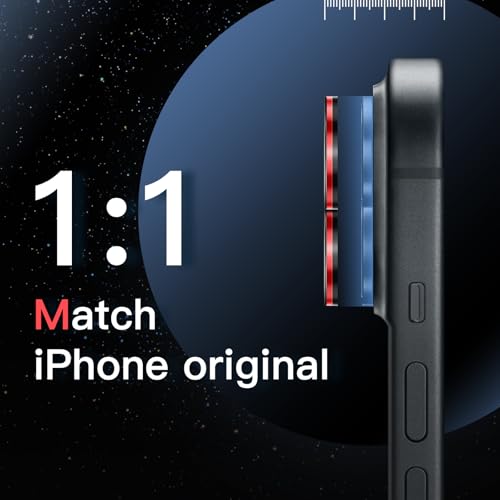 JETech Camera Lens Protector for iPhone 15/15 Plus, Black+Red, 1 Set - size: iPhone 15/15 Plus