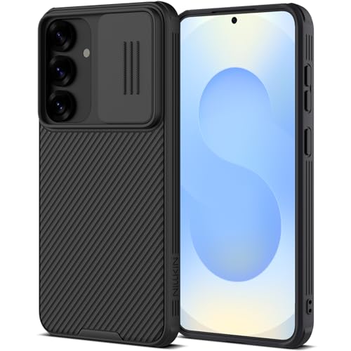 Nillkin for Samsung Galaxy S25 Case with Camera Cover, [Lens Protection] Mil-Grade Shockproof Protective Bumper Hard Cover Slim Phone Case for Galaxy S25 Cases 6.2'' Black - color: Black, size: Galaxy S25 Camera Protection Case