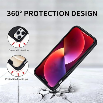 13800mAh Upgraded Battery Case for iPhone 13/14/13 Pro (6.1 Inch), Portable Rechargeable Charging Case with Screen Protector, Slim Protective Extended Battery Pack - Black - size: For iPhone 13/14/13Pro battery case