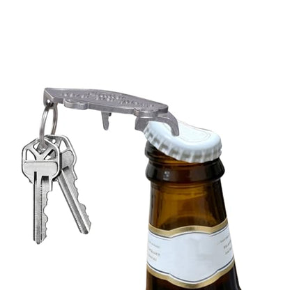 Ahiller Keychain Bottle Opener and Simple Phone Stand - color: Silver