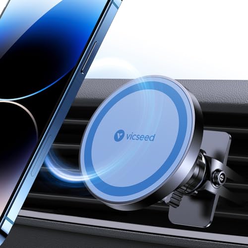 VICSEED for MagSafe Car Mount [Strongest Magnet Power] Car Phone Holder - color: Blue
