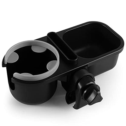 Accmor Stroller Cup Holder, Drinks Holder Bike Walker Wheelchair - color: Tray Phone Holder-Grey