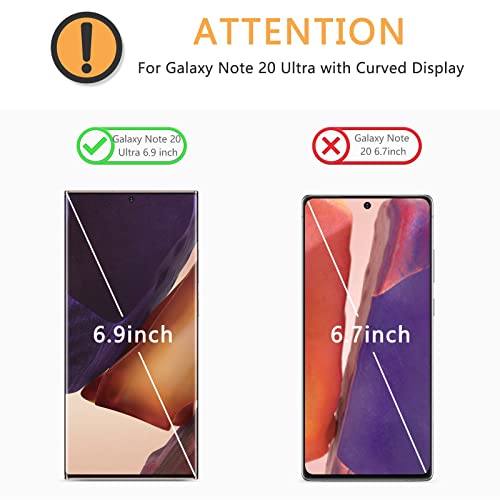 [4 pack] Samsung Galaxy Note 20 Ultra Screen Protector - TPU Film Screen Protector for Galaxy Note 20 Ultra 6.9 Inch, 2020 [High Definition] [Bubble Free] [Anti-scratch] [Anti-Fingerprint]