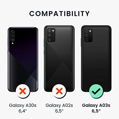 kwmobile Case Compatible with Samsung Galaxy A03s Case - Soft Slim Protective TPU Silicone Cover - Light Blue Matte - color: light blue matte