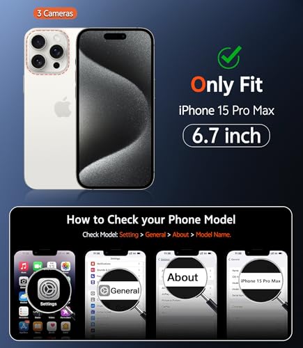 for iPhone 15 pro MAX Protective case Magnetic Phone case Compatible with Magsafe Slim Anti Yellowing Military Grade Anti Drop Protection Sturdy Protectiv Clear - color: Clear, size: iPhone 15 Pro Max
