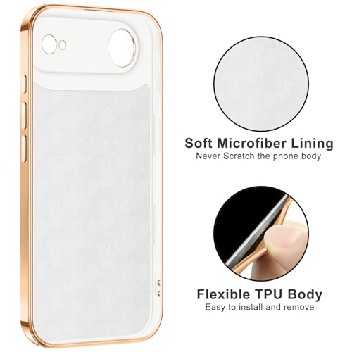 Dinick White for iPhone Air Case with Ring Holder Kickstand - color: White, size: 6.5'' iPhone Air