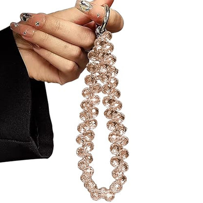 TENOC Beaded Phone Wrist Strap, Gold - color: A-gold