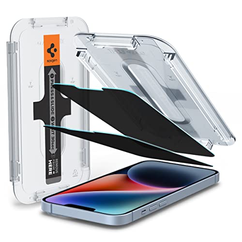 Spigen GlasTR EZ FIT Privacy Screen Protector for iPhone 14 Plus/13 Pro Max - size: iPhone 14 Plus / iPhone 13 Pro Max