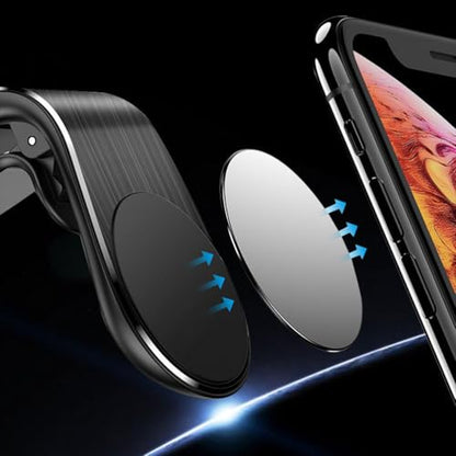 Magnetic Car Phone Mount Holder for Cell Phones Air Vent Phone Bracket Navigation for Smartphones Easy Installation Calling