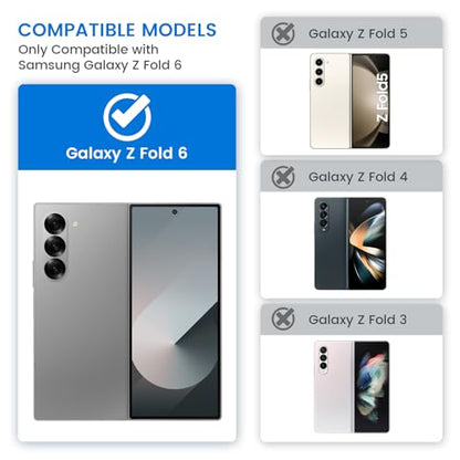 VEGO for Samsung Galaxy Z Fold 6 Case with Privacy Screen Protector Green - color: Green
