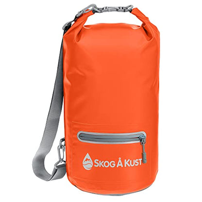 Skog Å Kust DrySak Roll Top Waterproof Bag, 5, 10 & 20 Liter - color: Orange, size: 10 Liter