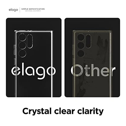 elago Clear Case Designed for Samsung Galaxy S22 Ultra - Precise Camera Cutouts, Sleek and Light Design, Protective Case, Shockproof Bumper Cover, Durable TPU and Polycarbonate Construction