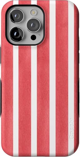 Casely iPhone 14 Pro Max Case | East Coast Summer | Red Stripes | Bold Protective Design | Compatible with MagSafe - color: East Coast Summer | Red Stripes