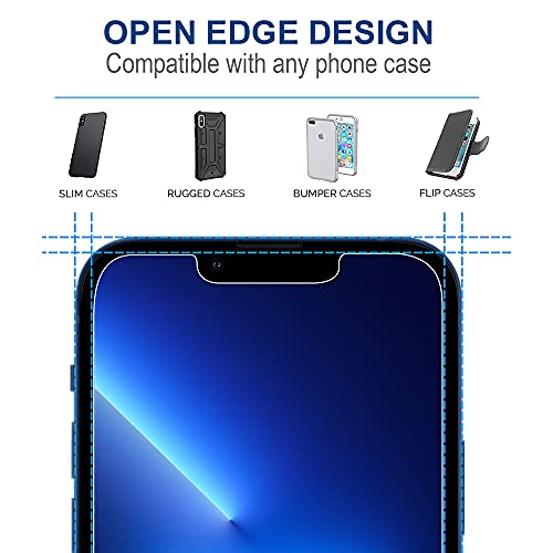 Arae Screen Protector Compatible with iPhone 13 Pro Max / 14 Plus, HD Tempered Glass Anti Scratch Work with Most Case, 6.7 inch, 3 Pack - size: iPhone 13 Pro Max/14 Plus 6.7 inch