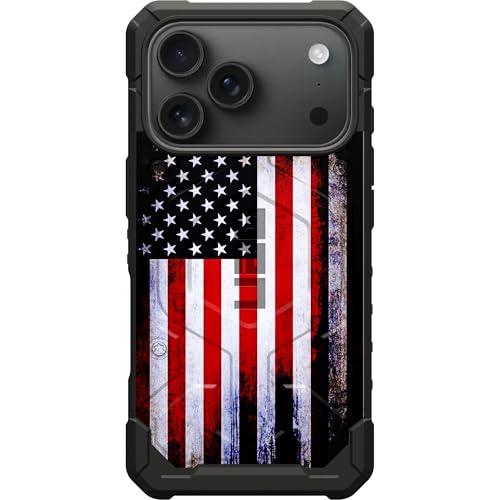 EGO TACTICAL UAG Urban Armor Gear Pathfinder case Compatible with MagSafe iPhone 17 Pro [6.3" Screen] Limited Edition Print - American Flag Tattered Reversed - color: American Flag Tattered Reversed, size: iPhone 17 Pro (6.3")