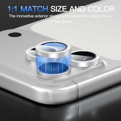 Suoman for iPhone 17 Pro/Pro Max Camera Lens Protector-Silver - color: Glitter-Sliver