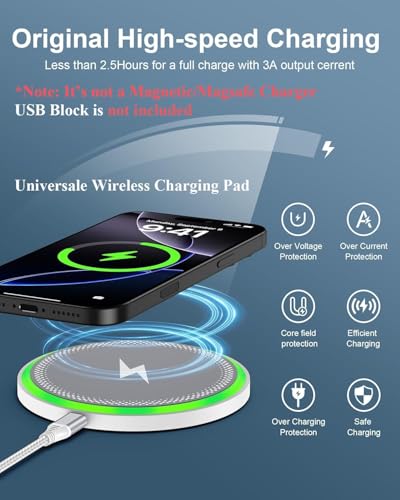 Pixel 11 10a 10 Pro XL Wireless Charger Android Fast Charging for Google - color: Wireless Charger-White