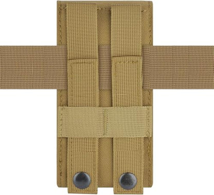 Urvoix MOLLE Cell Phone Pouch, Heavy Duty Tactical Belt Phone Holster | Phone Case Fits MOLLE Backpacks, Vests & Gear for Outdoor EDC, Nylon Phone Bag for iPhone 17 16 15 14 13 12 Pro Max, Khaki - color: Khaki