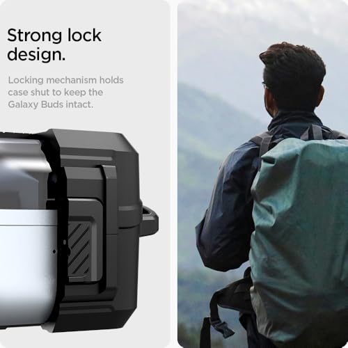 Spigen Lock Fit Designed for Galaxy Buds3, Buds3 Pro & 3 FE (2025/2024) - size: Buds3 Pro / Buds 3