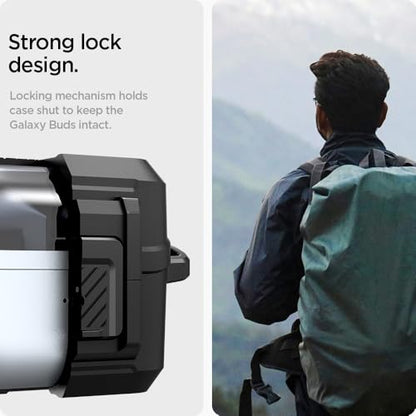 Spigen Lock Fit Designed for Galaxy Buds3, Buds3 Pro & 3 FE (2025/2024) - size: Buds3 Pro / Buds 3
