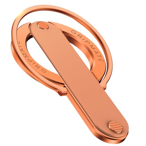GripMate 2nd Magnetic Phone Ring Holder, Slim MagSafe Finger Loop Grip - color: Orange