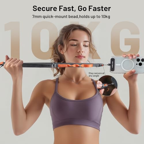 PGYTECH LinkGo Phone Strap, Quick Release Crossbody Lanyard & Lens Cloth - color: Webbing-misty Grey