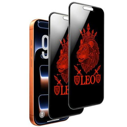 2 Pack Privacy Screen Protector for iPhone 17 Pro Max - color: for black iPhone 17 Pro max 6.9in
