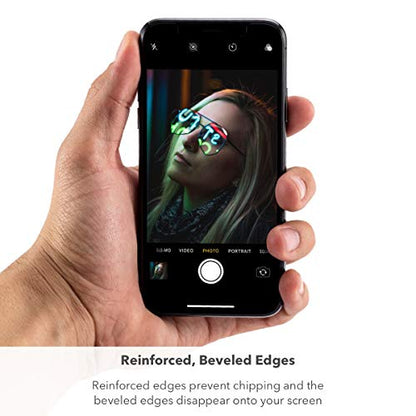 ZAGG Glass Elite Screen Protector - Made for Apple iPhone 11 Pro Max and Xs Max- Case Friendly Screen - InvisibleShield - Impact & Scratch Protection (200103914) - size: iPhone 11 Pro Max, style: Glass Elite