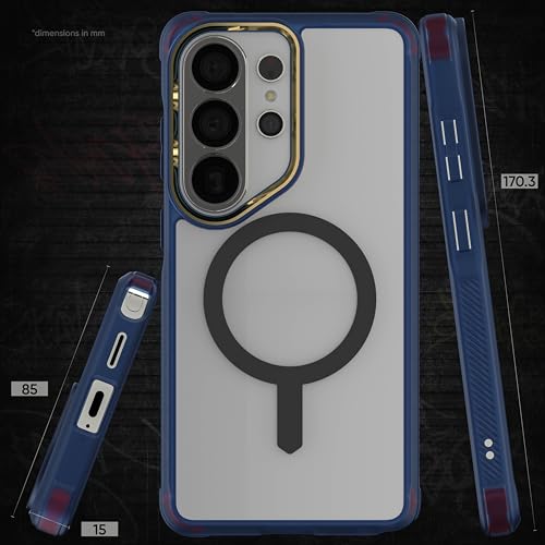 Ghostek Covert Clear Galaxy S26 Ultra Case MagSafe Compatible with Magnetic Ring, Slim Thin Shockproof Phone Cover Designed for 2026 Samsung S26 Ultra (6.9") (Blue) - color: Blue [Limited], size: Galaxy S26 Ultra