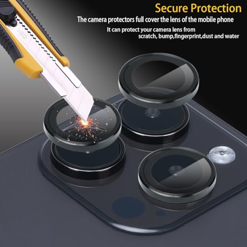 Camera Lens Protector for iPhone 14 Pro/14 Pro Max, Black - color: Black