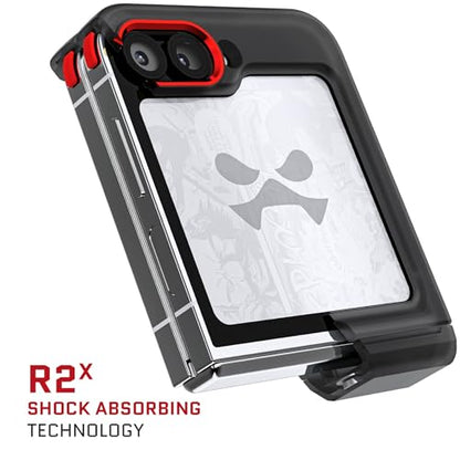 Ghostek Covert Clear Galaxy Z Flip 6 Case with Built-in Kickstand and Full Hinge Protection Shockproof Protective Phone Cover Designed for 2024 Samsung Galaxy Z Flip6 (6.7") (Smoke) - color: Smoke, size: Galaxy Z Flip 6